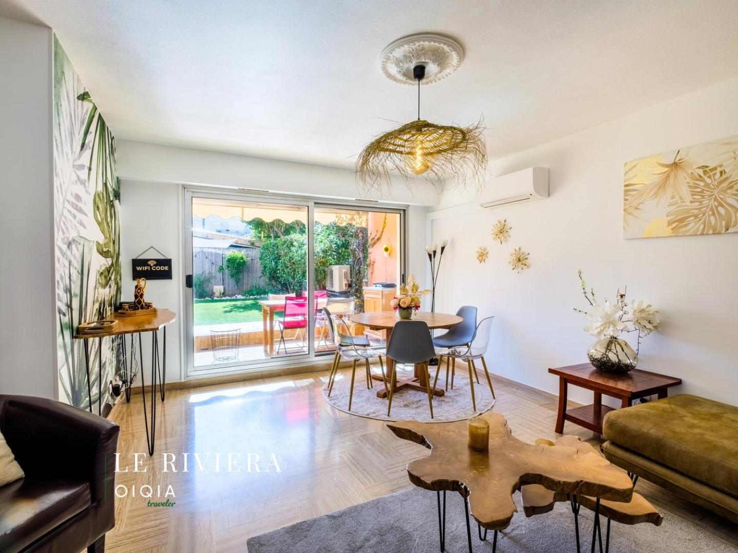 Apartament Le Riviera ~ Jardin ~ Parking ~ Climatisation Cagnes-sur-Mer Zewnętrze zdjęcie