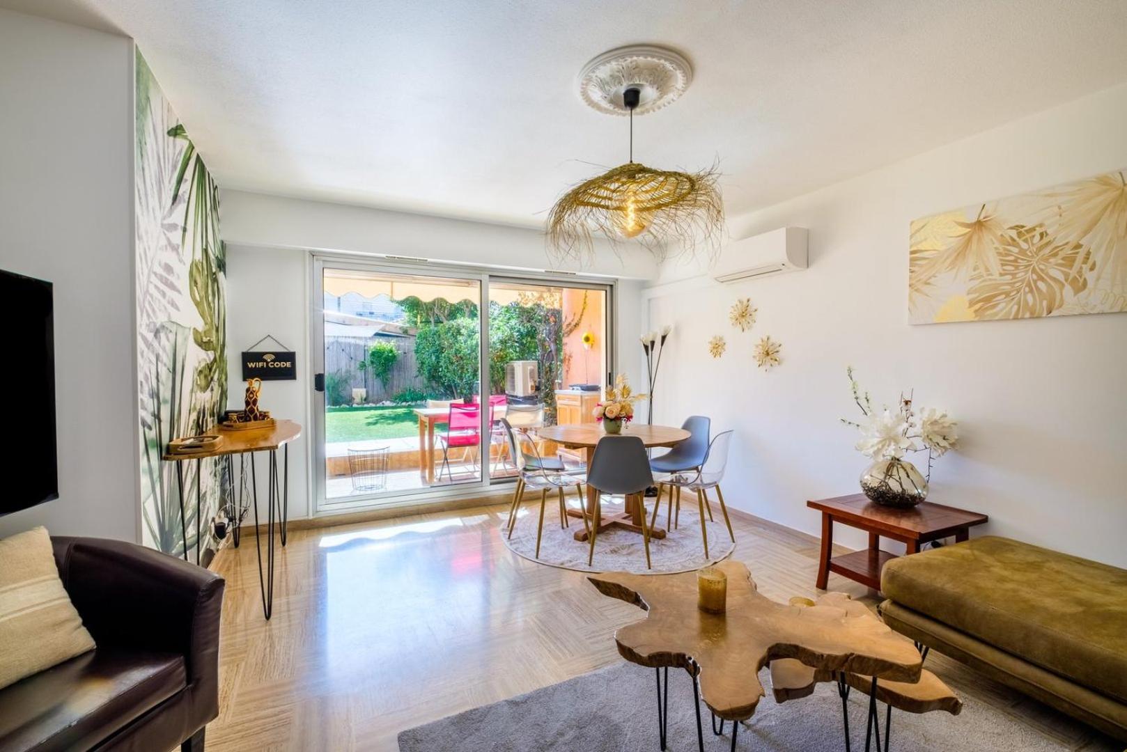 Apartament Le Riviera ~ Jardin ~ Parking ~ Climatisation Cagnes-sur-Mer Zewnętrze zdjęcie
